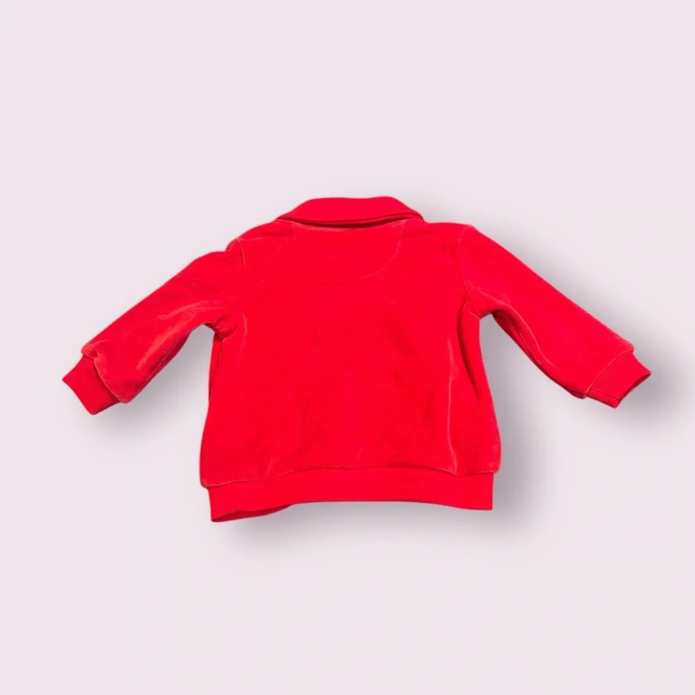 NWT Baby Ralph Lauren Classic Red Velour Outfit Size 6 Months